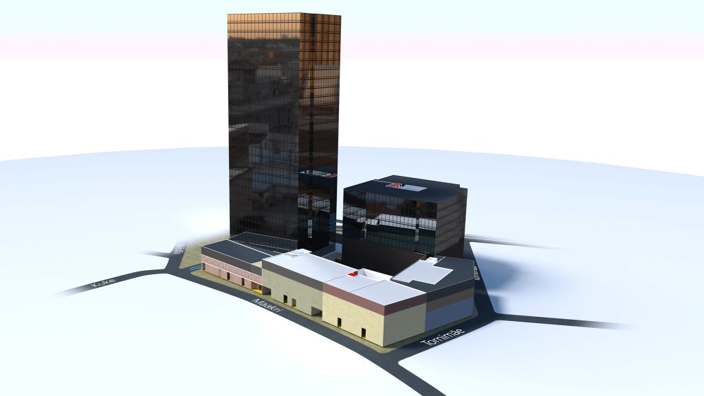 Office building wayfinding - A snapshot of the 3D Model of Maakri Quarter