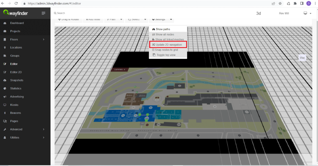 Update Node Placement From The Editor