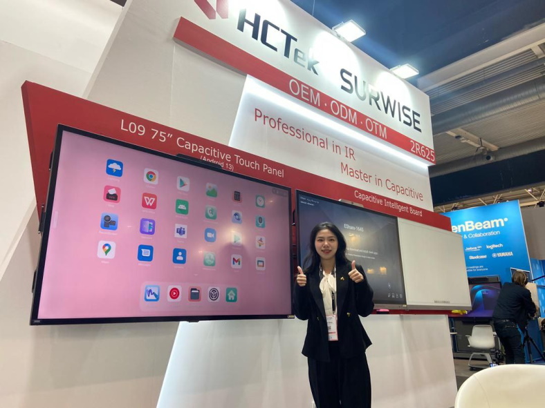 Chinese display manufacturer HCTek. Interactive displays is what future holds.