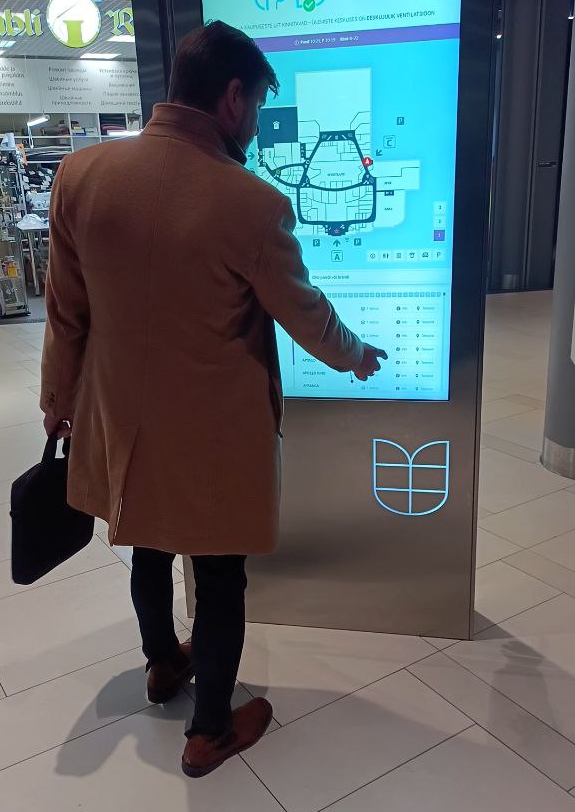 using 3D Wayfinder software in large mall