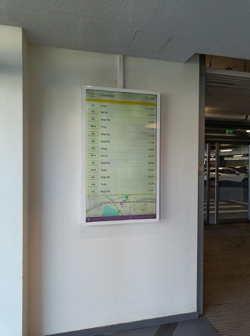 Public Transportation Schedules in Digital display