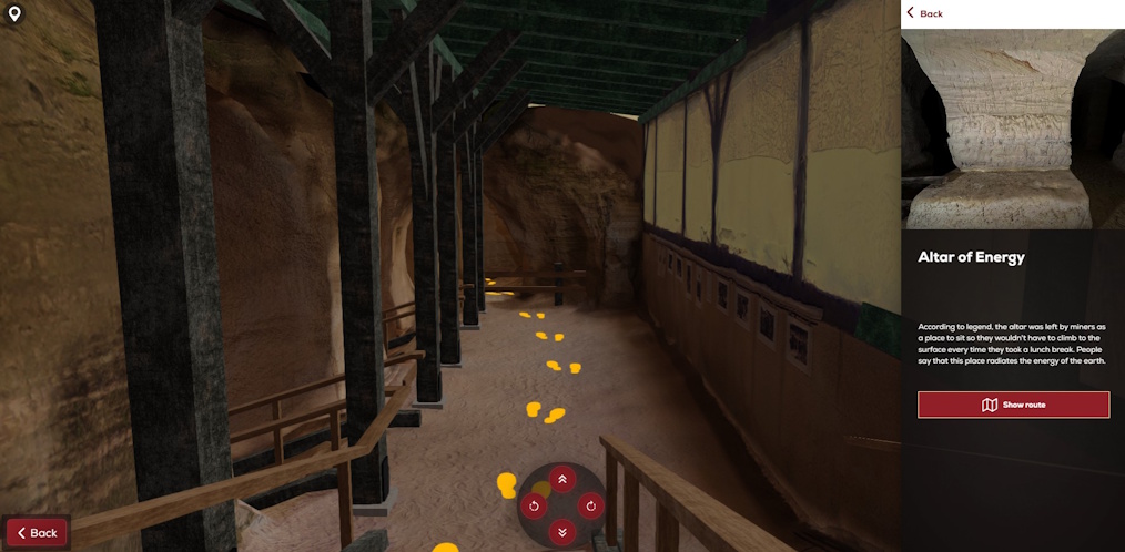 Virtual journey at caves